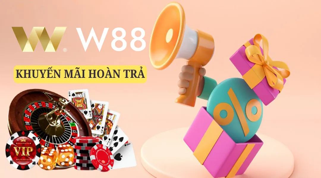 W88 Hoàn Trả Cho Cược Phụ Tại Casino Lên Đến 1%